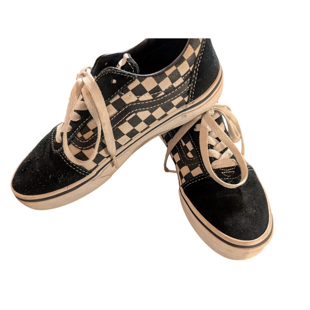 Vans Primary Check Old Skool Sneakers, Unisex, Men's/Kid's 4, Womens 5.5
